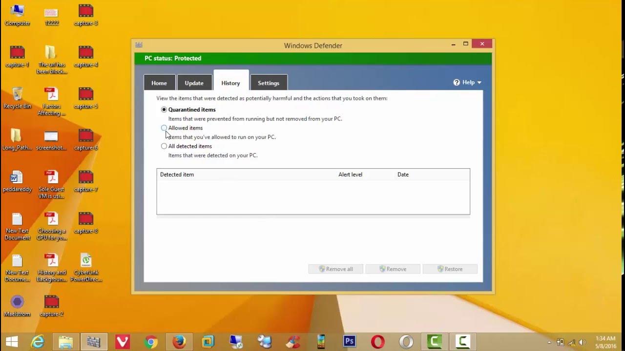 how to delete quarantined items in windows defender YouTube
