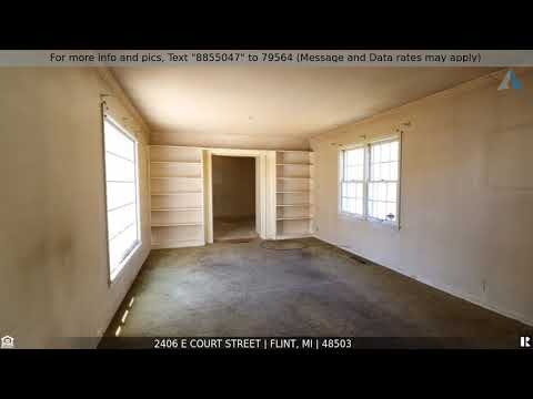 2406 E COURT Street, Flint, MI home video tour