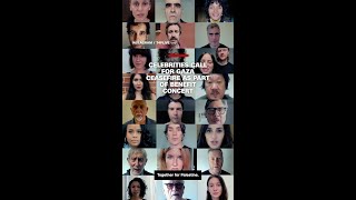 Download Lagu Celebrities call for Gaza ceasefire as part of benefit concert MP3