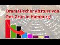 Dramatischer Absturz von Rot-Grün in Hamburg!