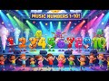 Number Song🌟1 2 3 4 5 6 7 8 9 10 best kids rhyme video 3d cartoon style✨