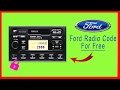 Ford Focus C Max 2007 Radio Code