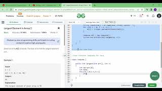 Largest Element in Array gfg solution