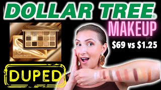 DUPING the *NEW* Natasha Denona GOLDEN Eyeshadow Palette w/ *DOLLAR TREE MAKEUP* || Save YOUR $69!