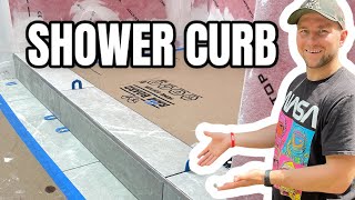 How to Tile a Shower Curb. EASY WINNI DIY Vlog 013