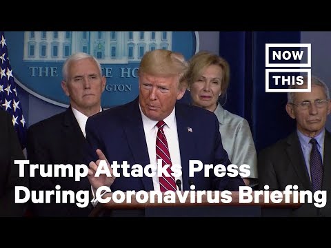 Trump Continues Attacking The Press During Health Crisis Briefing | NowThis thumbnail