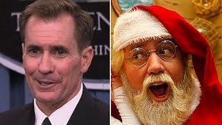 Little girl asks Pentagon spokesman 'are you ready to track Santa?'