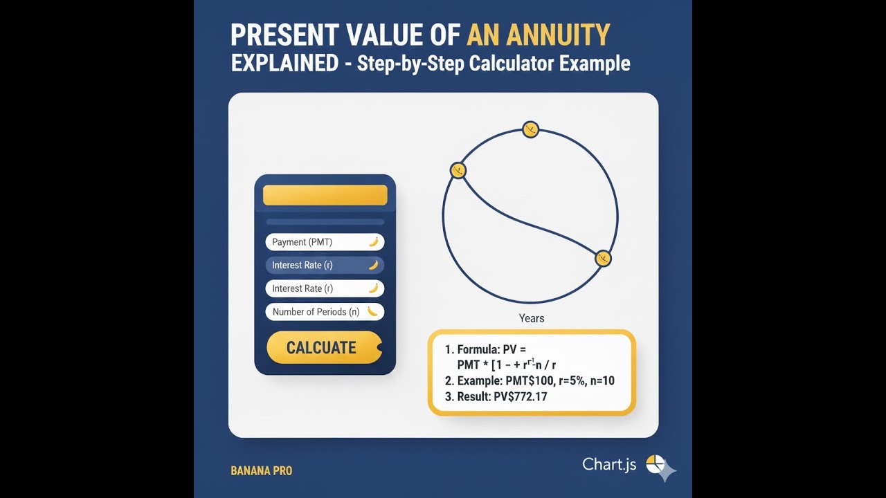 Present Value of an Annuity Explained: Step-by-Step Calculator Example ...