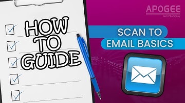 Scan to Email Basics | Apogee Corporation | Managed Printing Services | Print Services | HP Scan