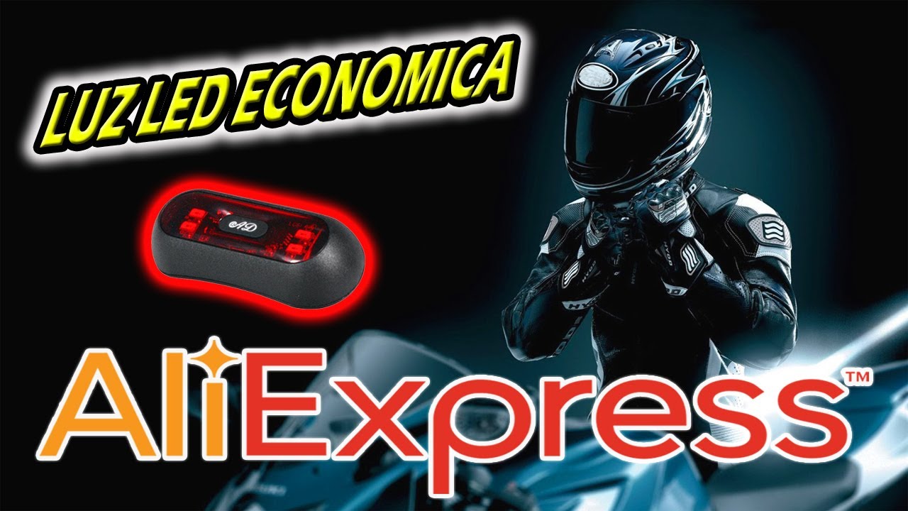 LUZ LED CASCO DE MOTO - aliexpress - YouTube