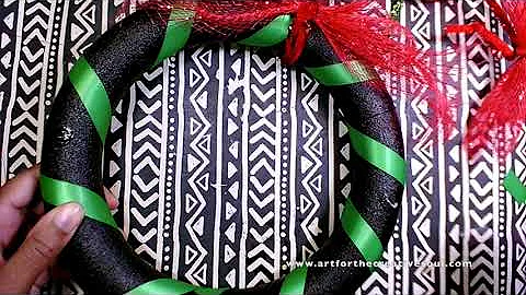 Simple Kwanzaa Wreath