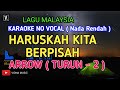 ARROW - HARUSKAH KITA BERPISAH ( KARAOKE ) NO VOCAL | NADA RENDAH LIRIK LAGU MALAYSIA