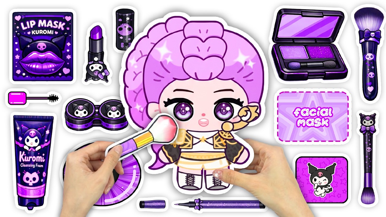 Paper DIY💖 KPOP DEMON HUNTERS Rumi Skincare + Kuromi Makeup Blind Bag Unboxing Special Version