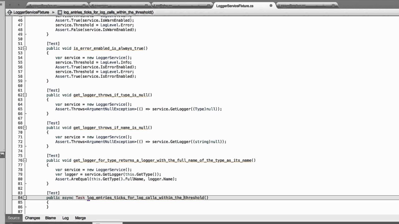 Module 04, Video 02: Logger Service