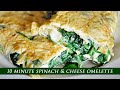 Spinach & Cheese Omelette | Easy Breakfast Recipe