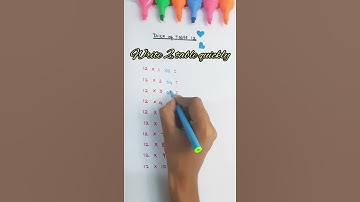 Learn 12 Times Multiplication Table | Easy and fast way to learn | Math Tips and Tricks | #shorts