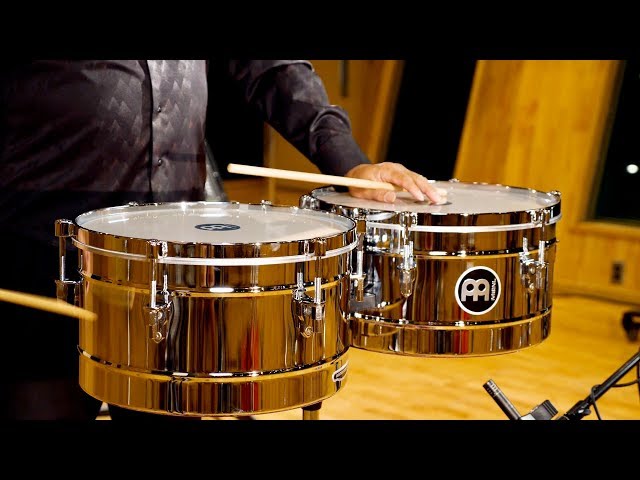 MEINL Percussion Marathon Series Timbales Chrome - MT1415CH - YouTube