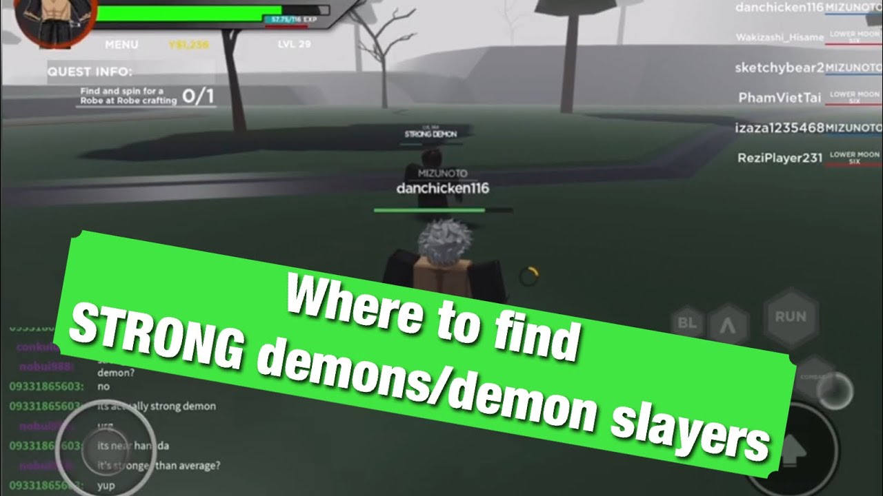 Where to find STRONG demons/demon slayers 💪 (Ro Slayer) - YouTube