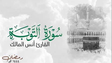 سورة التوبة للقارئ أنس المالك / المصحف المرتل كاملا