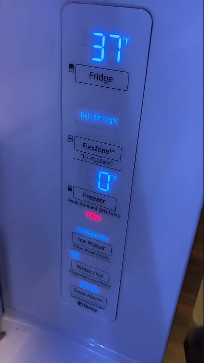 How to turn off water filter light on samsung refrigerator