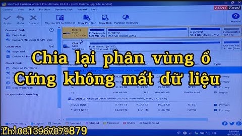 Cài win xong phân chia lại ổ đĩa có lỗi năm 2024