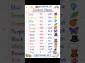 Easy way to learn😲😲😲| Colours Name in English and Hindi | Colours ' name #shorts