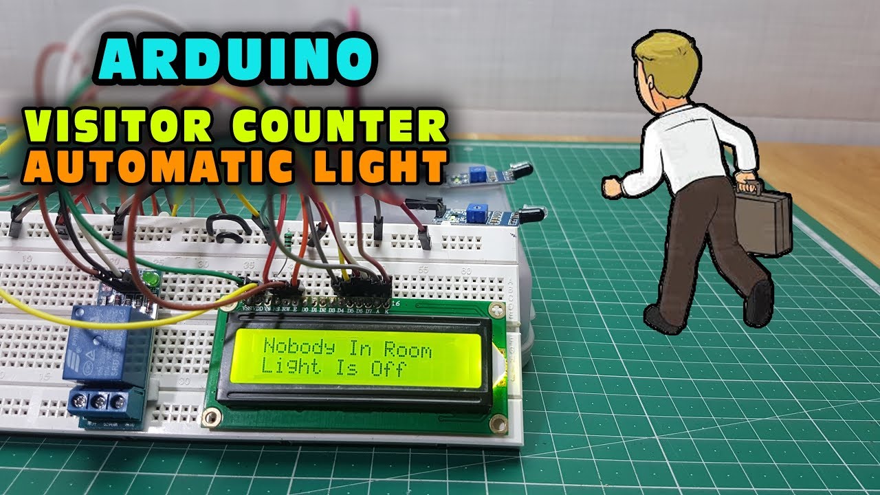 Arduino Visitors Counter | Automatic Light - YouTube