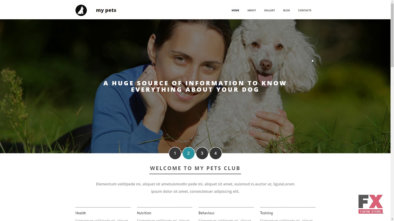 Pet Shop Responsive Moto CMS 3 Template TMT | Free Template  Layne Hi
