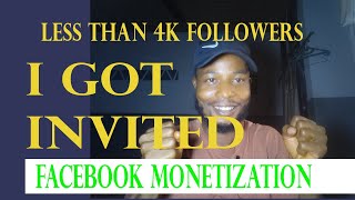 I Got Invited to the Facebook Monetization Program – And I Had Less Than 4K Followers