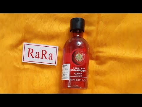 The body shop strawberry shower gel review, best shower gel for dry skin, shower gel for summers