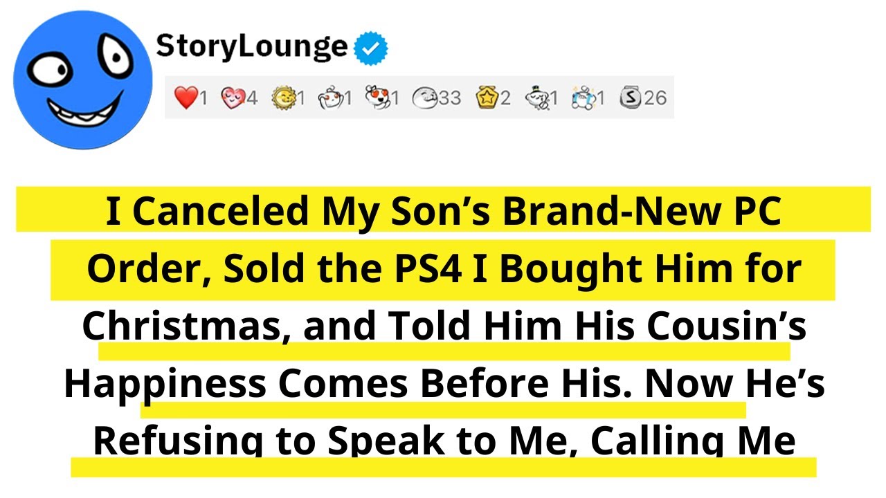 I Canceled My Son’s Brand-New PC Order, Sold the PS4 I Bought Him for Christmas, and Told Him His...