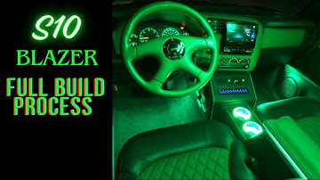 Swangas S10 Chevy Blazer Custom Full Interior Build Center Console POP TRUNK