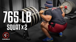 765 lb Squat x 2 | @C3Muscle