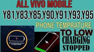 vivo y81 phone temperature toolow charging has stopped / phone temperature too low #y81, y91,y93