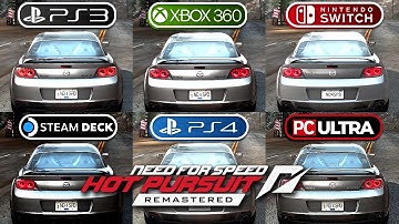 Need for Speed Hot Pursuit | PS3 vs PS4 vs Switch vs Steam Deck vs Xbox 360 vs PC (Side by Side) 4K