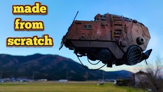 I built a space ship from scratch! | 1/35 scale ship inspired by the art of Ian McQue