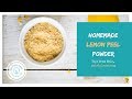 How to make dried lemon peel powder at home