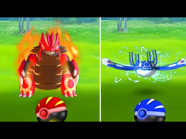 GOD (Toriko) vs Primal Groudon, Primal Kyogre and Mega Rayquaza