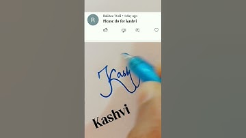 Kashvi name simple signature style impressive signature style 😍🔥❤️😍❤️🤩🤩