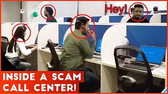 We Went INSIDE Of A Scam Call Center And Physically Hacked Them!