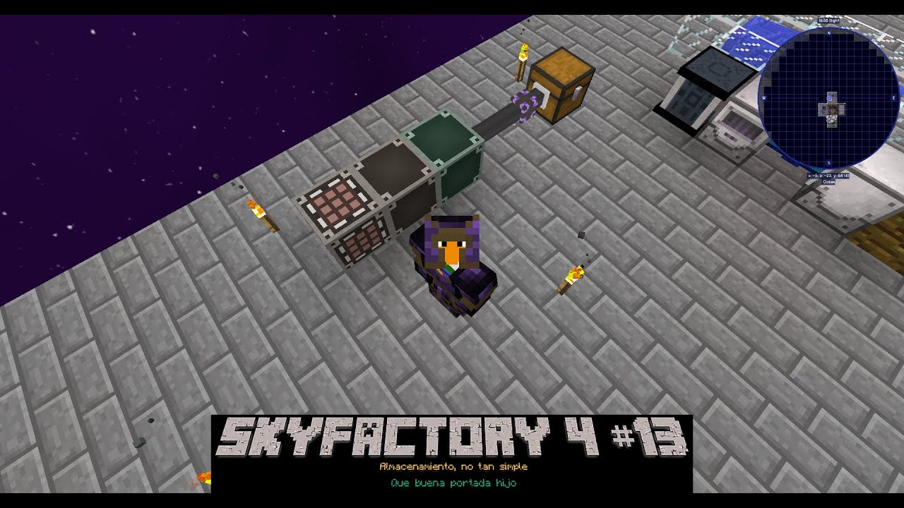 SkyFactory 4 #13 Almacenamiento, no tan simple - YouTube