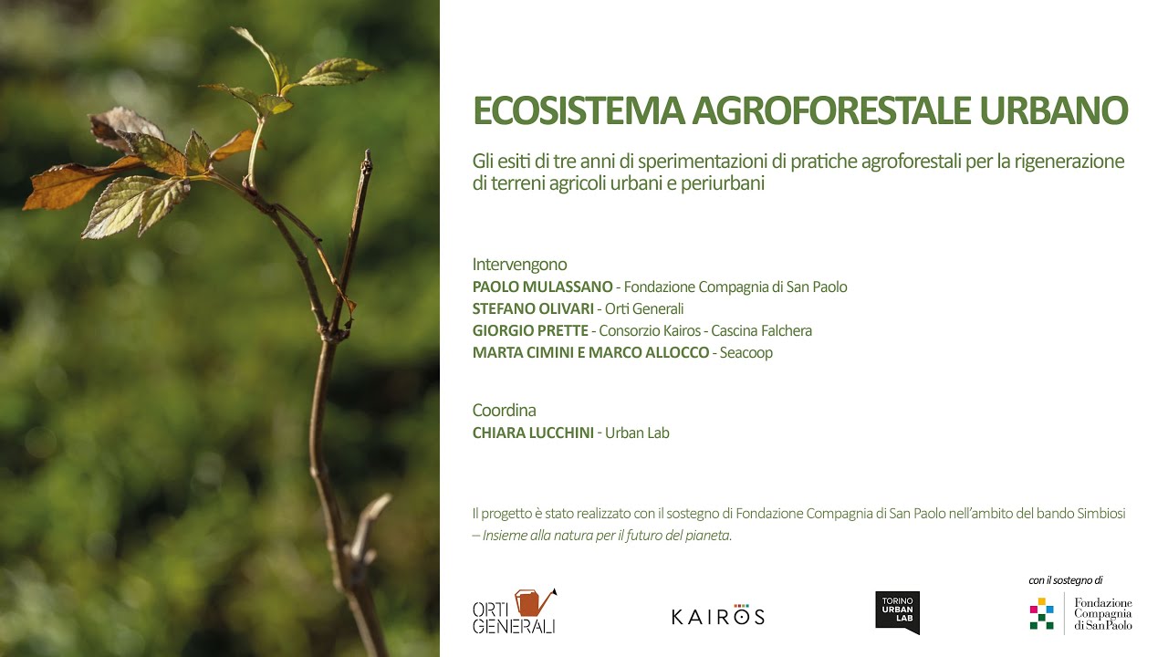 Ecosistema agroforestale urbano | Germoglia una nuova foresta urbana