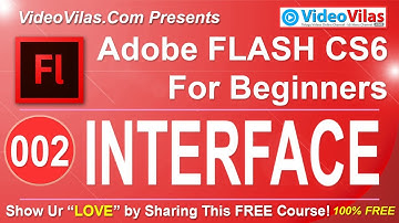 #02 Adobe Flash CS6 Tutorial (Telugu) - INTERFACE by Adobe Certified Instructor (For Beginners)