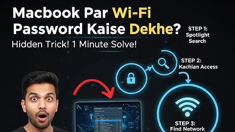 How to See Wi Fi Password on Mac | chenge password & mac code 🧑‍💻 mobile Crazy 