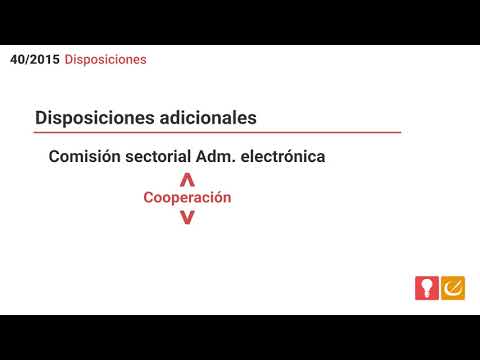 Ley 40/2015: Disposiciones