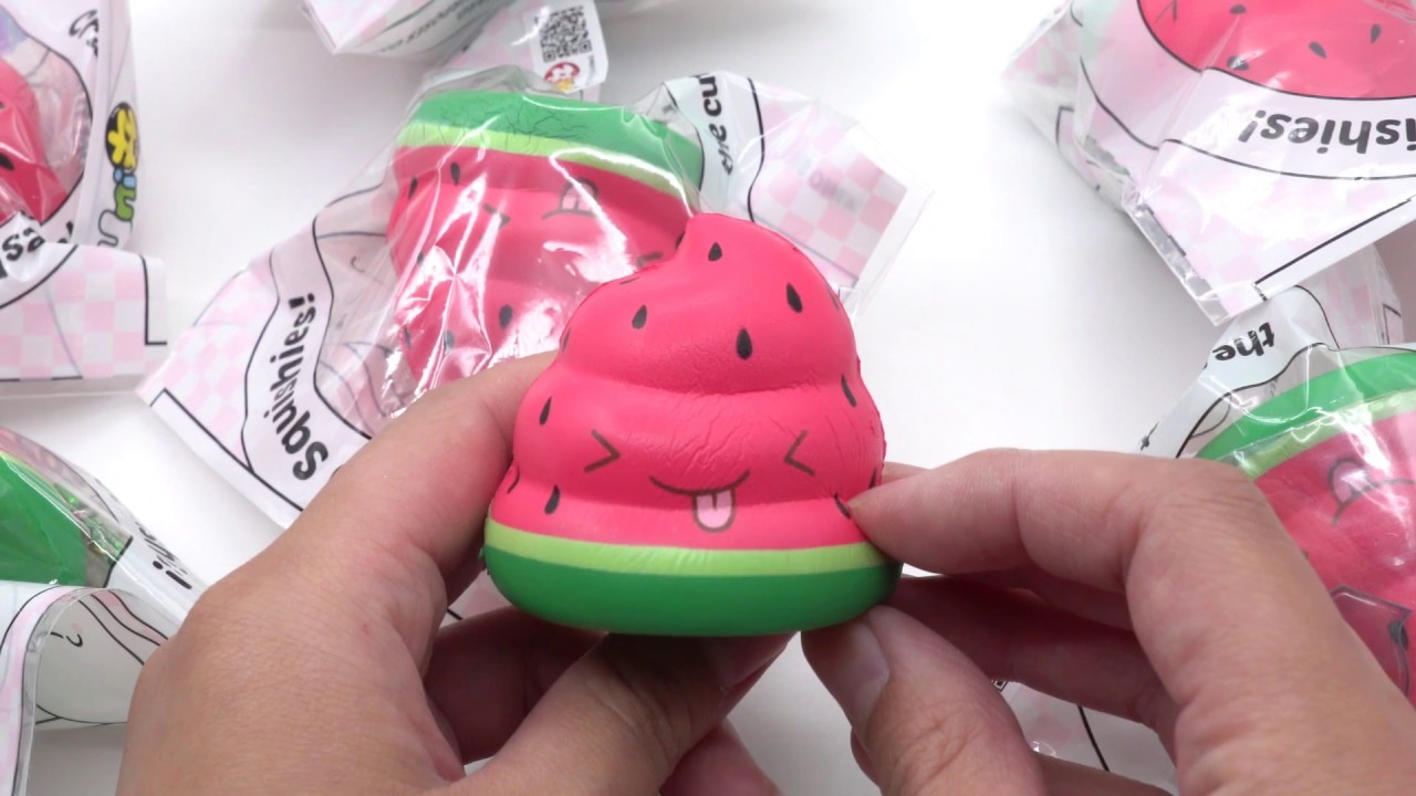 PuniMaru watermelon Poo Squishy