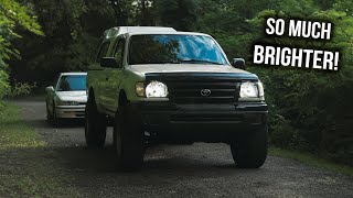 The Greatly Improved Headlight Setup On My First Gen Tacoma by Connor Lee 6,675 views 9 months ago 11 minutes, 31 seconds