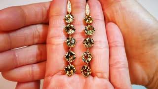 Unheated Yellow Tanzanite Earrings at 18.68 carats by Kat Florence KF09429 Unheated Yellow Tanzanite Earrings at 18.68 carats by Kat Florence KF09429