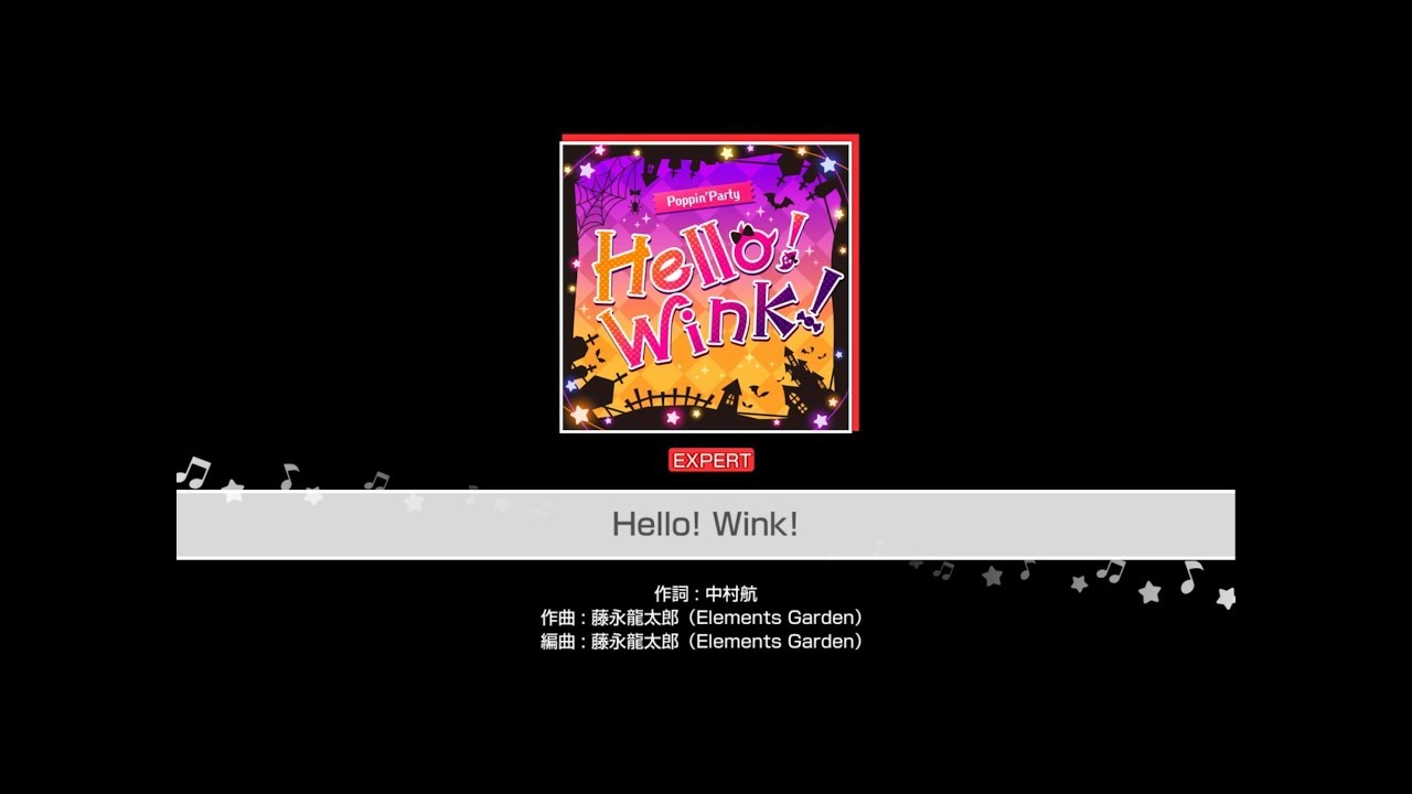 【バンドリ！ガルパ】Poppin'Party - Hello! Wink! [EXPERT] AP - YouTube