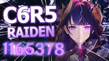 C6 R5 Triple Crowned Raiden Shogun! Easy mode unlocked!